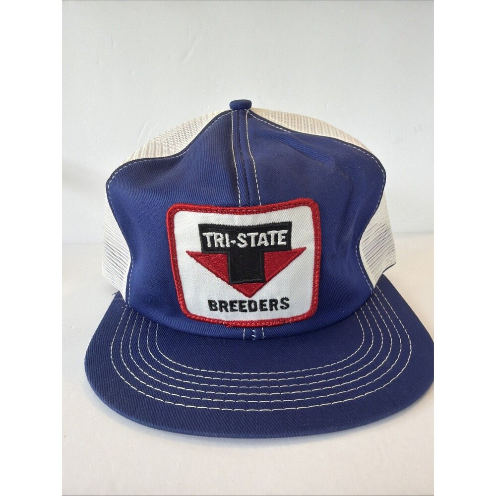 K-Brand Snapback Hat TRI STATE BREEDERS Trucker Cap Hipster Patch Mesh Vintage